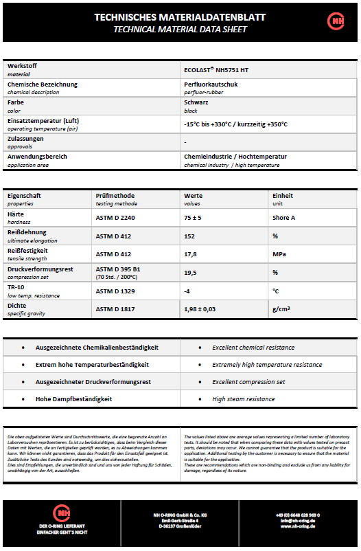 Datenblatt [NH] ECOLAST NH5751 HT-V2