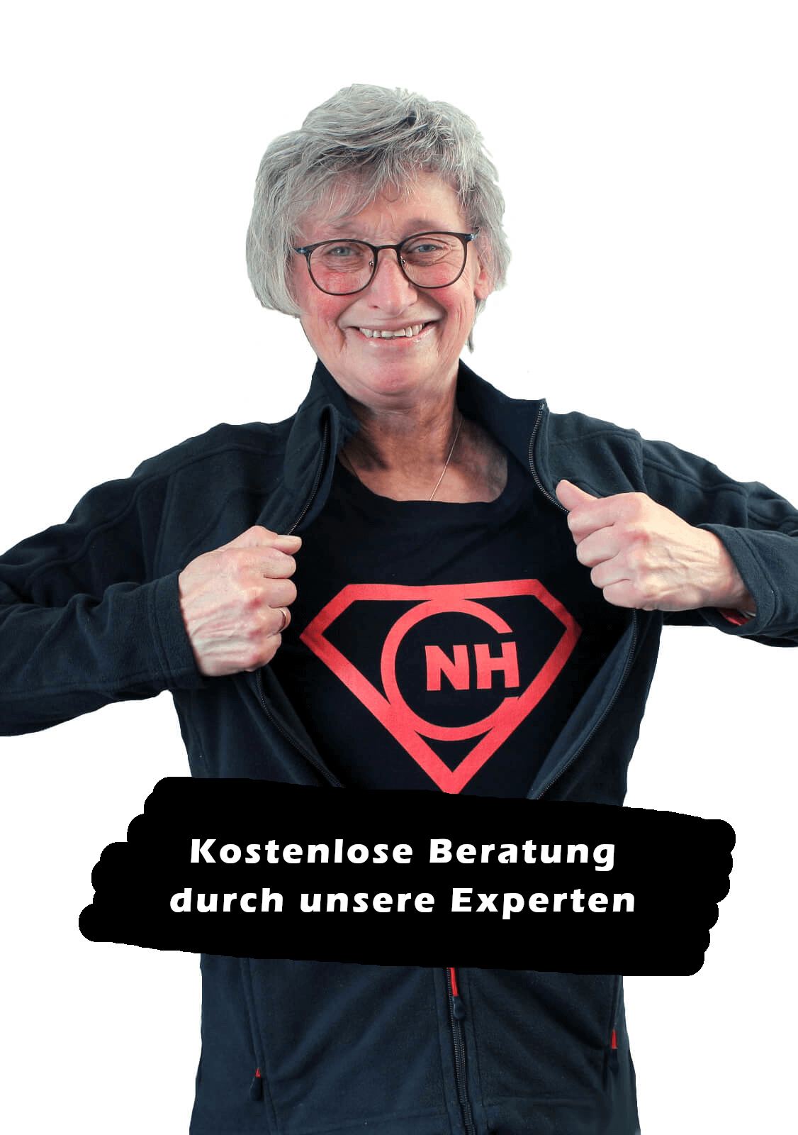 Birgit mit Slogan