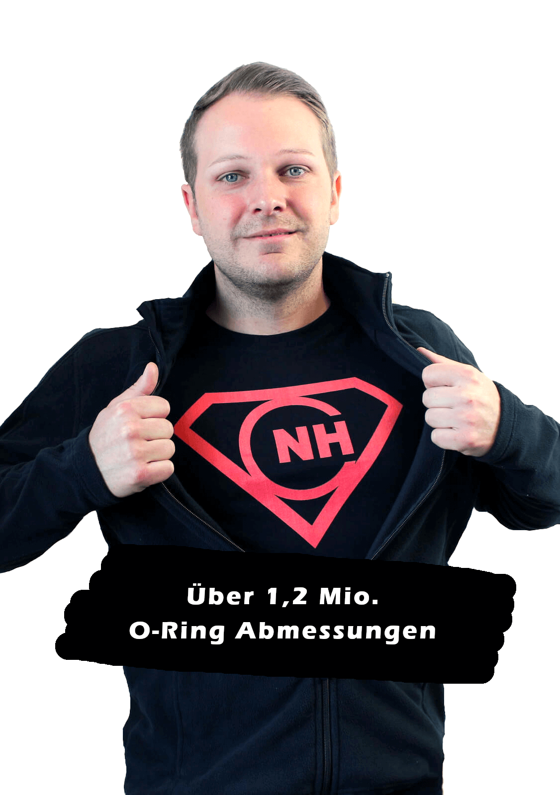 Christopher mit Slogan